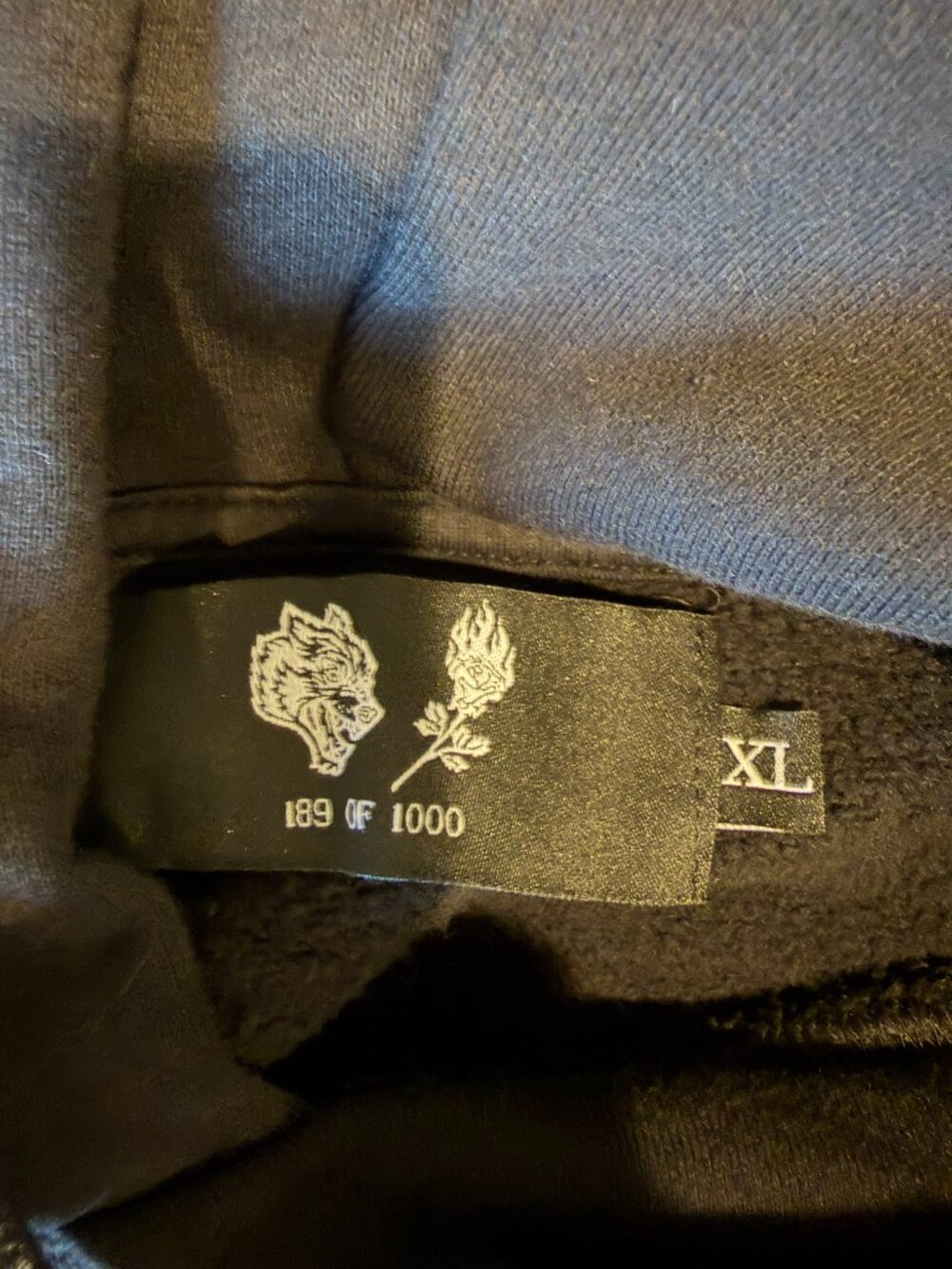 Darcsport Civil Regime Wolf Bloom Hoodie Black Graphic French Terry XL NWT - Picture 4 of 6